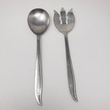 Vintage Starette Atomic Stainless Steel Salad Serving Fork Spoon Nesco Japan MCM