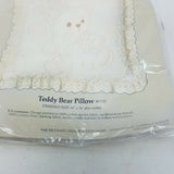 Something Special Candlewicking Teddy Bear Pillow Kit 80110 Balloons Eyelet Lace