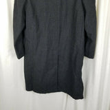 Roger Brooks Heritage Cheviot Herringbone Tweed Wool Peacoat Mens L Vintage Coat
