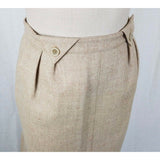 Vintage Designer Courreges Paris France Wool Tweed Midi Skirt Womens 0 S 1960s