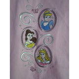 Disney Princesses Embroidered Pink Denim Jean Trucker Jacket Girls L Floral