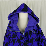 Obermeyer Tantric Reversible 80s Puffer Ski Winter Parka Jacket Womens 12 VTG