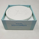 Beachcomber Terracotta Sea Coasters Butterfly Sun Flowers Waterproof Thirsty