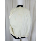 Rare Vintage Disney Fleece Satin Epcot Center Bomber Jacket L Character Fashions