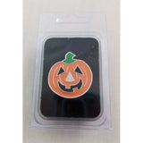 Orange Fall Pumpkin Lapel Brooch Safety Pin Jack-O-Lantern Halloween Jewelry