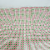 Screenprinted Check Checked Cotton Fabric 1+ yards