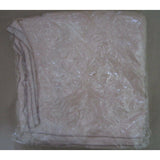NOS Vintage Sheer Embroidered Rectangular Tablecloth 54x72 White Floral Zayres