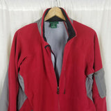 Vintage LL Bean Fleece Warm Up Windbreaker Jacket Mens LT Tall Full Zip Contrast