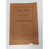Annual Report Town Officers of Windham Maine February 1 1934 Cumberland County