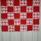 Handmade Baby Crib Quilt Blanket Play Mat Wall Art Patchwork Red Cartoon Mice