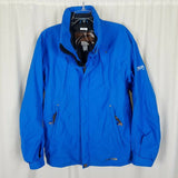 Descente DNA RSN Bright Cobalt Blue Nylon Winter Ski Parka Jacket Mens M Vintage