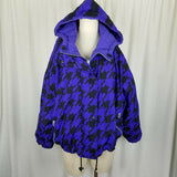 Obermeyer Tantric Reversible 80s Puffer Ski Winter Parka Jacket Womens 12 VTG