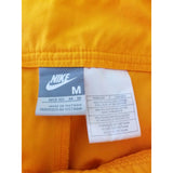Nike Cropped Parachute Capri Pants Cinch Ankles Womens M Cotton Yellow Orange