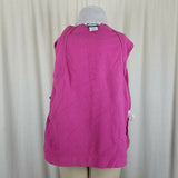 Columbia Fleece Full Zip Up Vest Pink and Gray Colorblock Womens L Outdoor