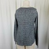 Threads 4 Thought Jersey Knit Sweatshirt Top Mottled Heathered Black Womens XS