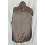 Vintage David Craig Wool Mottled Tweed Pinstriped Blazer Jacket Womens 12 Tan