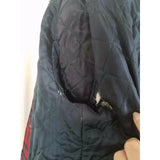 Vintage Pendleton '49ers Quilted Insulated Wool Plaid Mouton Fur Coat Womens S M