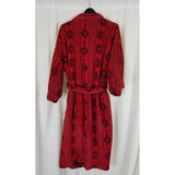 Vintage Southwestern Heavyweight Terrycloth Bath Robe Tie Sash Belted Mens S M