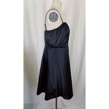 The Limited 2010 Spaghetti Strap Satin Cocktail Little Black Dress Womens 12