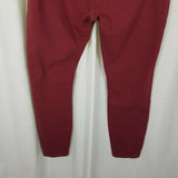 Evy's Tree Denim Skinnies Ponte Pants Skinny Jeans Jeggings Leggings Maroon 2X