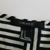 Forever 21 Black & White Abstract Blouson Dress Womens S Psychedelic Patchwork