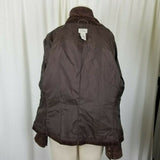 LL Bean Riding Equestrian Corduroy Blazer Jacket Womens 8P Chocolate Brown