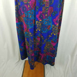 Essay Sharon Anthony Broomstick 80s Long Maxi Elastic Skirt Womens L Vintage USA