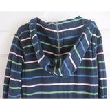 Old Navy Hooded Striped Cinch Tunic Shirt Polo Dress Girls 10 100% Cotton Tshirt