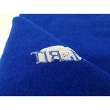 Merit Cigarettes Rewards Blue Wool Fringed Throw Lap Blanket NOS USA Embroidered