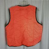Vintage The Apparel Co. Hunter Safety Orange Camo Hunting Vest Mens L Patch