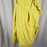 J.Crew Ruffle Open Front Swing 3/4 Sleeve Long Jacket Coat Womens 4P Cotton Sun