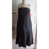 Isaac Mizrahi Strapless Indigo Denim Blue Jean Pleated Sundress Dress NWT Womens