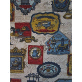 Vintage Colonial Primitive American Craftsman Waverly Bonded Fabric 48.5 x 67.5