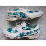 Puma Hawaiian Island Hibiscus Leaf Leather Golf Shoes Sneakers Womens 8.5 Floral