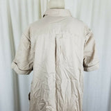 J.Jill Tan Chambray Denim Jean Tunic Sack Shirt Dress Womens XL Pet Cotton Khaki