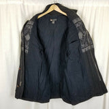 Banana Republic Cabinwear Southwestern Wool Peacoat Short Coat Mens XS Black