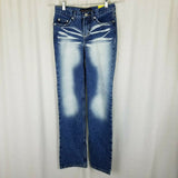 Express Low Rise Boot Cut Jeans Shadow Whisker Acid Washed Sexy Womens 2 Denim