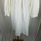 Talbots Intimates White Chenille Terrycloth Step In Midi Robe Womens M Australia