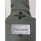 Galleon Insulated Double Breasted Trench Coat Mens 40R Removable Lining Black