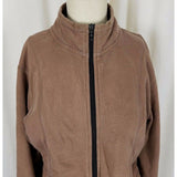 Mirage Las Vegas Casino Full Zip Up Sweatshirt Sweater Jacket Golf Womens L Tan