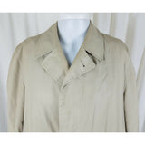 Vintage Gleneagles Placket Trench Coat Deep Pile Fur Removable Liner Mens 42R L