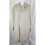Vintage Gleneagles Placket Trench Coat Deep Pile Fur Removable Liner Mens 42R L