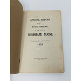 Annual Report Town Officers of Windham Maine February 2 1925 Cumberland County