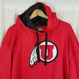 University of Utah Utes Red Logo Hoodie Sweatshirt Majestic Section 101 Mens L