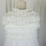 Vintage Radcliffe Babydoll Bridal Gown Flirty Double Chiffon Peignoir Robe Set P