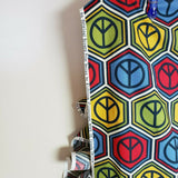 Richloom Peace Signs Hexagons 4 yds Screenprint Design Cotton Fabric 2010 Bold