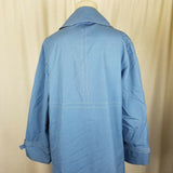 Misty Harbor Yachtsman Cloth Blue Canvas Rain Trench Coat Womens 14 Sailing VTG