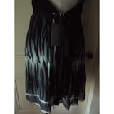Rubber Ducky Paradizzo Couture South Beach Zebra Twirl Plunge Dress Womens S