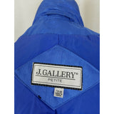 Vintage J Gallery Funnel Neck Belted Cape Top All Weather Trench Coat Womens 8P