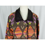Cedar Canyon Woven Jacket Southwestern Tapestry Tribal Coat Jacket Womens L